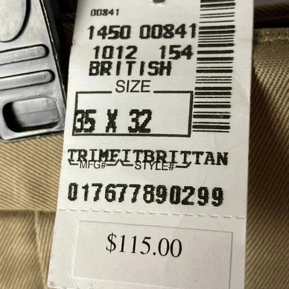 NWT JOS.A.BANK TRAVELERS COLLECTION MENS TAN PLEATED FRONT KHACKI PANTS … - Picture 6 of 14